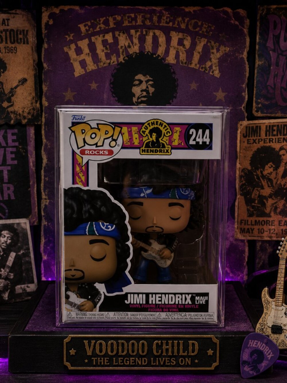 Funko Pop! Rocks: Jimi Hendrix Live in Maui #244 Vaulted - Picture 1 of 7